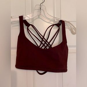 Lululemon Free To Be Bra | Size 6 | Wine/Burgandy